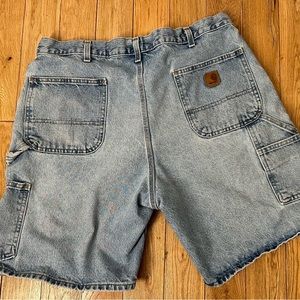 Men's Blue 8.5" Denim Utility Work Short